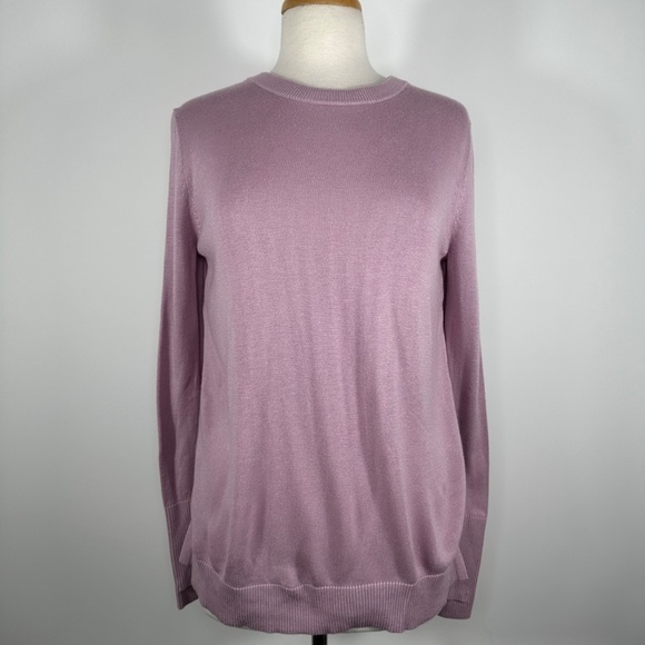 Lululemon Still At Ease Cashmere Blend Pullover Sweater Lilac Antoinette Size M? - Picture 6 of 12